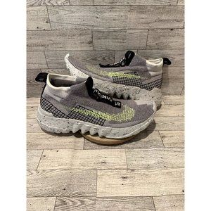 Nike Space Hippie 02 Grey Volt Men Comfortable Shoes Size 10.5